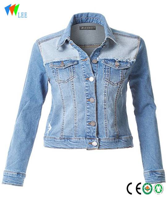 fashionable new design wholesale kids girl denim jacket
