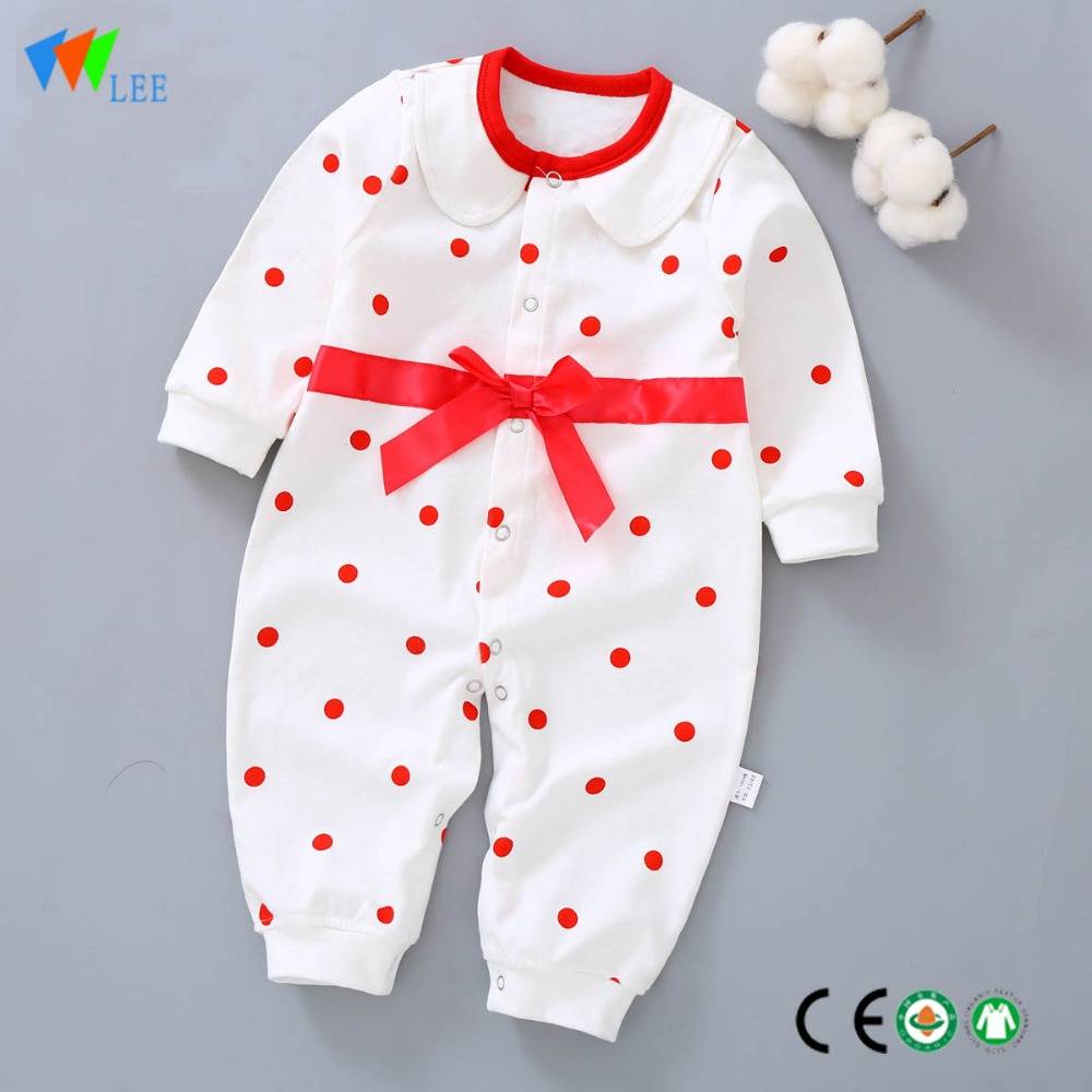 baby long sleeve infant romper new design 0-2T baby girl romper dress
