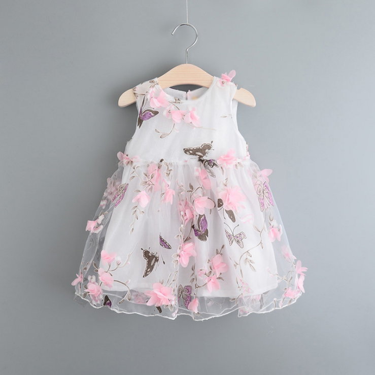 Partihandel Boutique konstruktion tyllkjol senaste One Piece Baby Dress mönster för part flickor