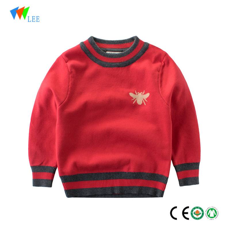 Sell well boy french terry sweatshirt cotton baby sweaters