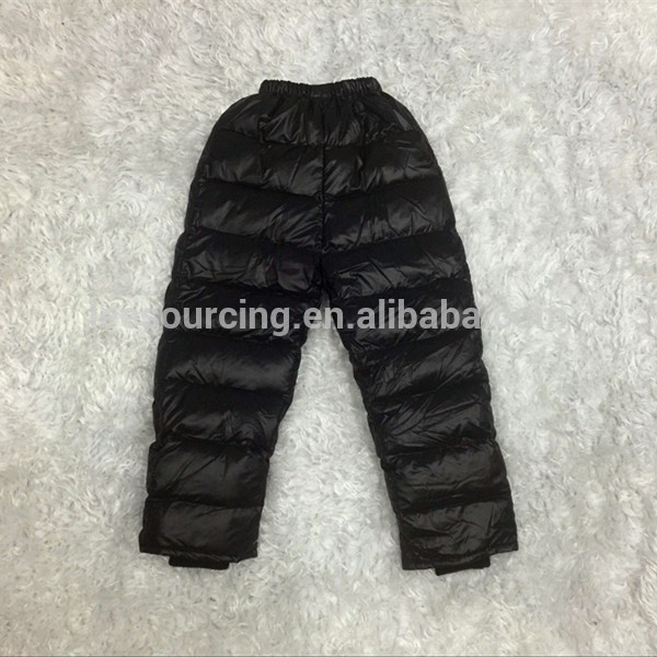 Kids wholesale winter clothes black health-care thermal down children trousers