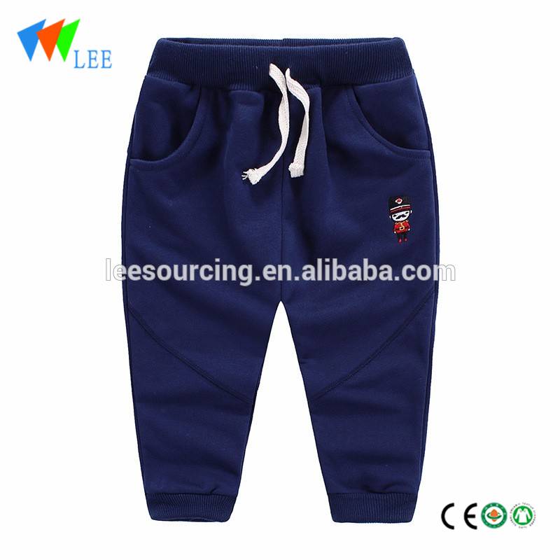 baby boy 100% cotton embroidery pants toddler trousers