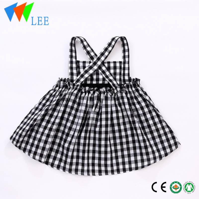 Factory wholesale 4 Pcs Baby Romper Sets - girl plaid dress spring fall dress – LeeSourcing