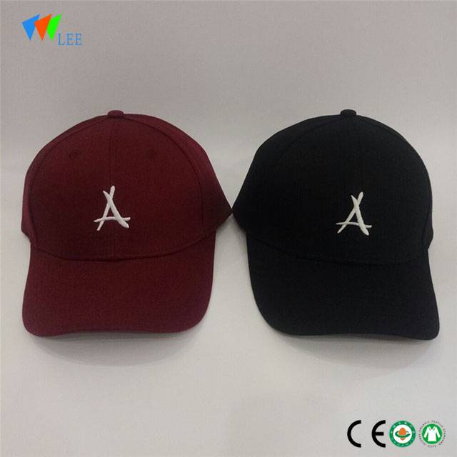 high quality cotton custom embroidered logo baseball cap
