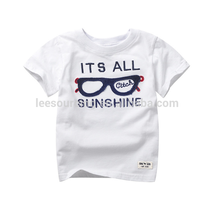 China suppliers wholesale kids clothing 100% cotton short sleeve baby shirt