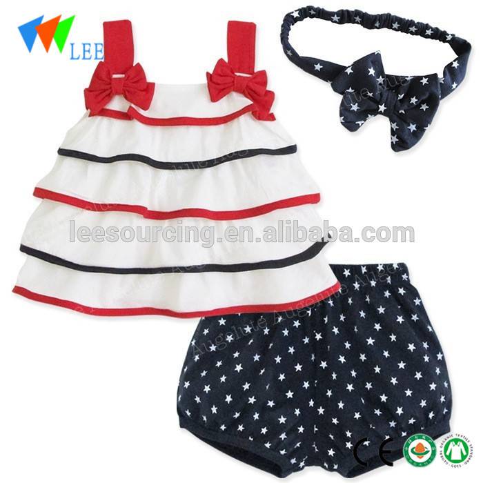 Baby swing top with bloomer cute girl outfit vest dress with headband