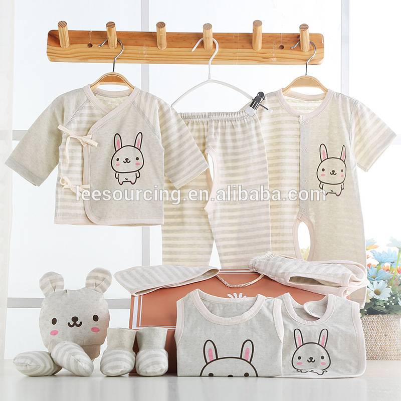 Wholesale Organic Cotton High Quality Spring Autumn 12pcs/Set Newborn Infant Baby Boy Girl Suits Baby Clothing Set Outfit