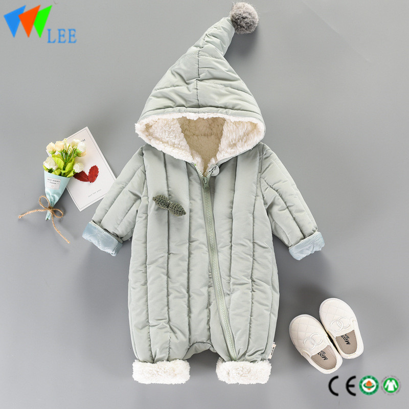 100% cotton winter Pile up Keep warm comfortable baby romper high quality