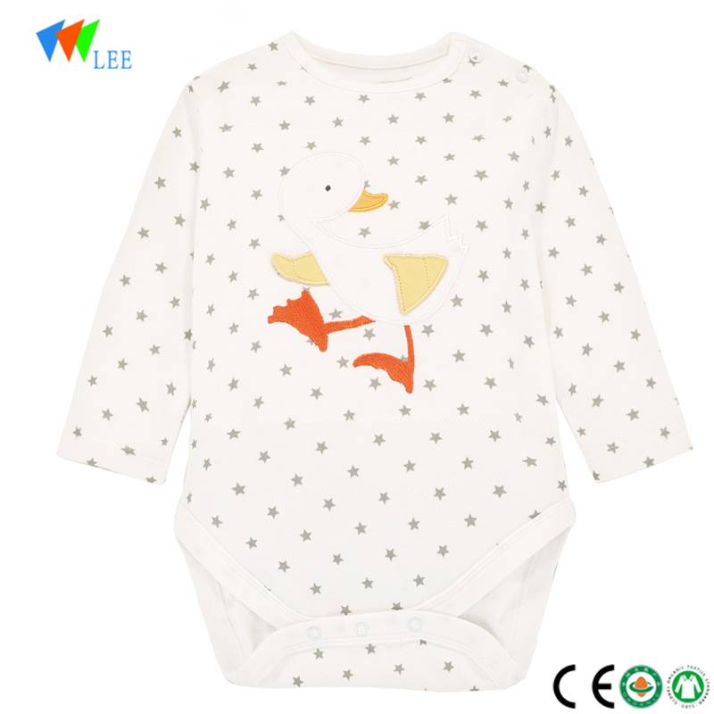 nieuwe stijl china fabricage baby kleding met lange mouwen rompertjes pasgeboren baby romper groothandel