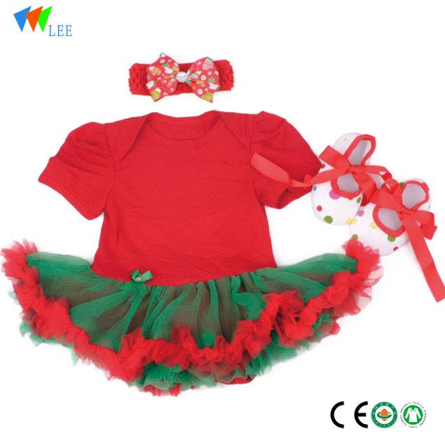 wholesale christmas party body suit baby girls romper baby girls romper