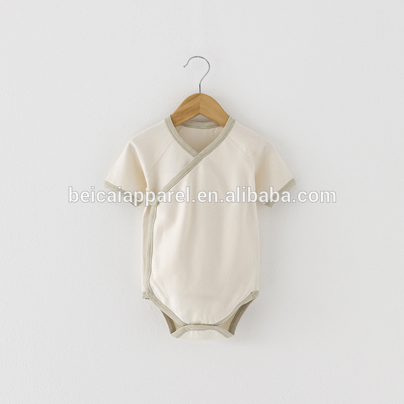 Wholesale soft baby organic cotton romper newborn baby bodysuit