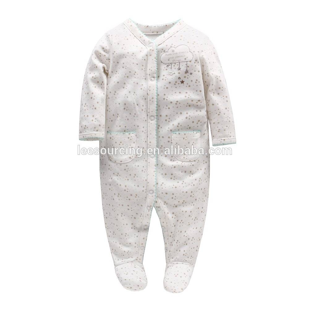 Wholesale thickened girls high quality soft baby playsuit