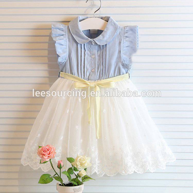Summer children girl lace tulle dress baby princess dress