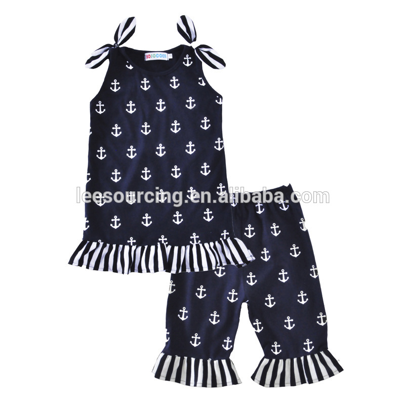 professional factory for Girls Boutique Clothing - Little girl clothing print short set – LeeSourcing