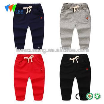 Spring children french terry pants baby boy100% pants kids trousers wholesale