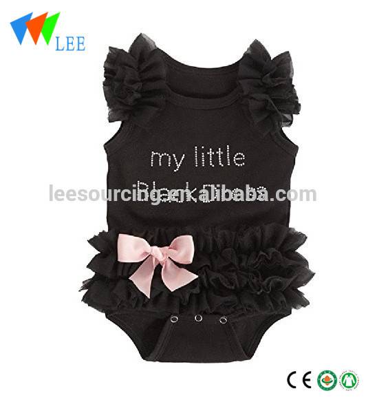 Wholesale cotton toddler outfits baby girl tutu rompers dress