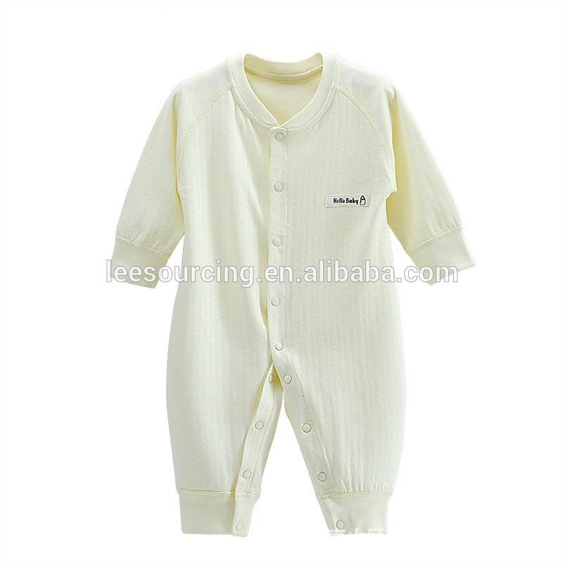 Hot selling baby infants one piece organic cotton baby rompers