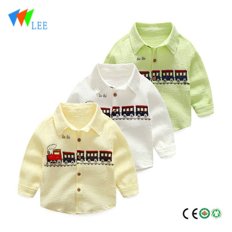 children spring autumn baby kids blouse long sleeve shirt gentlemen pure colour designs blouse