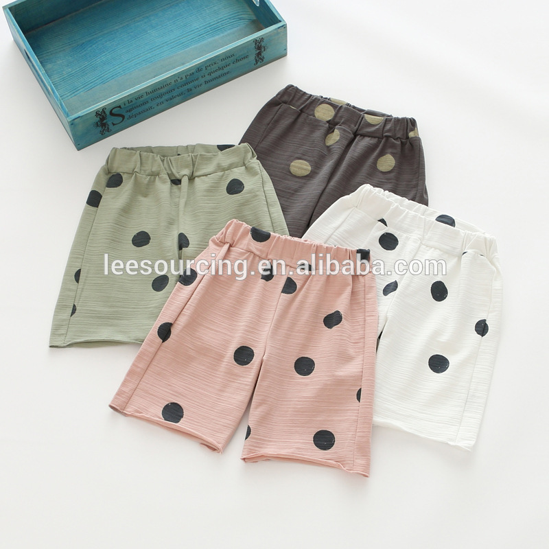 2018 High quality Children Casual Pants - Wholesale pure color polka dots girls casual shorts kids – LeeSourcing