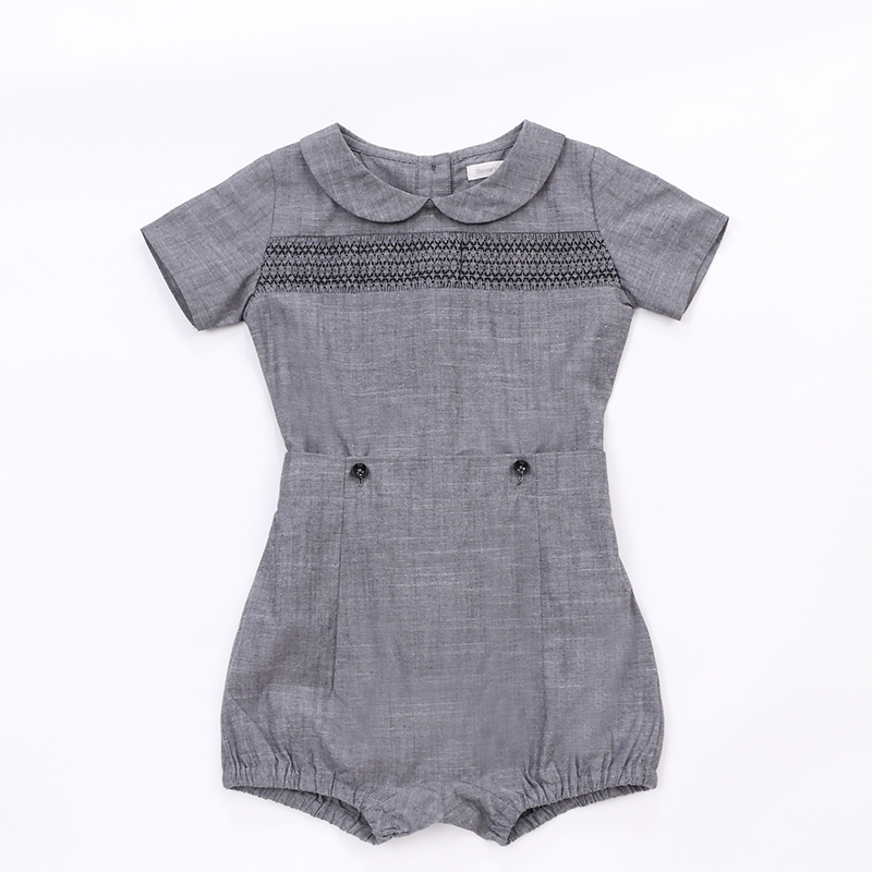 Hot sale infant clothes short sleeve 100% cotton baby jumpsuit