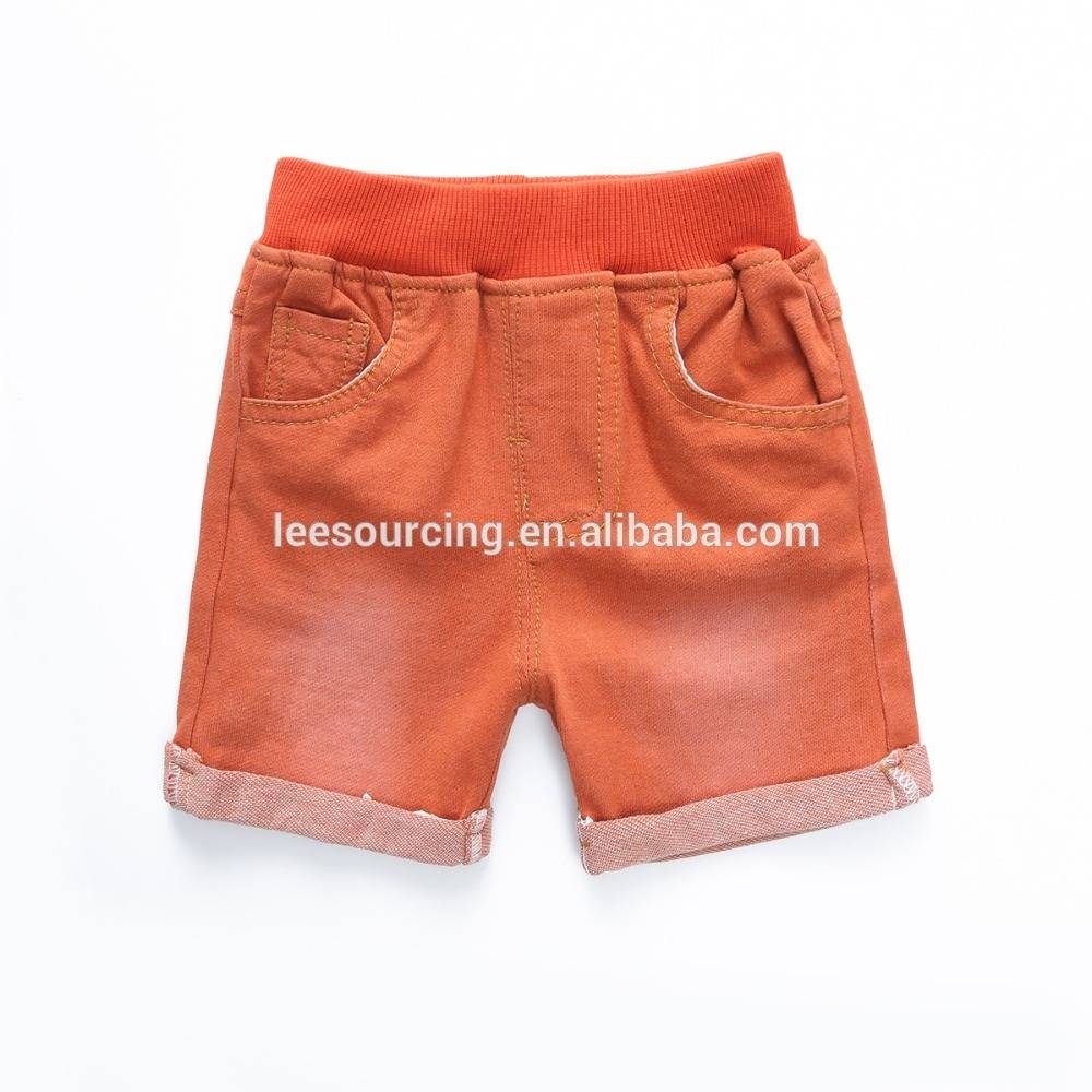 Summer boys bright color cotton denim baby shorts kids fashion pants design Featured Image