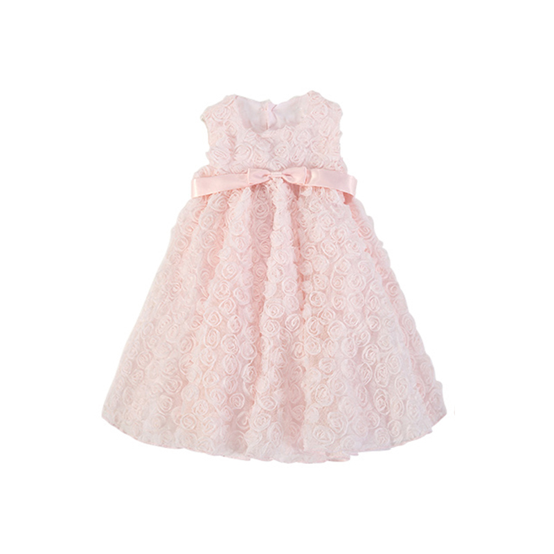 Wholesale Toddlers New Style Christmas Lace Dress Baby Girls Princess Dress