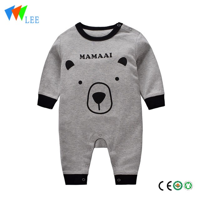 2018 new baby clothes autumn cotton long-sleeved romper newborn baby go out jumpsuit