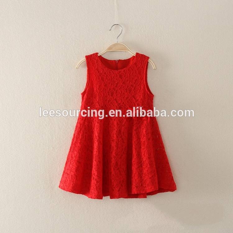 New design summer graceful party summer lace baby dress girl
