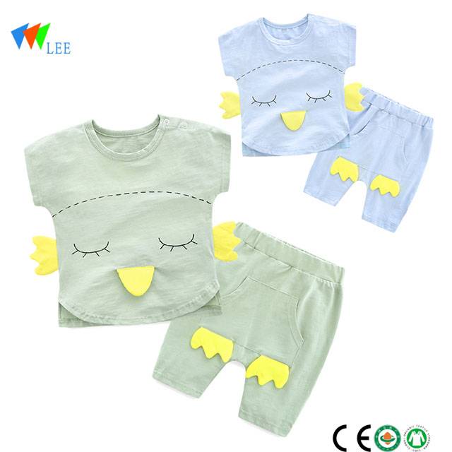 卸売綿100％の男の子の赤ちゃんのカジュアル衣料セット