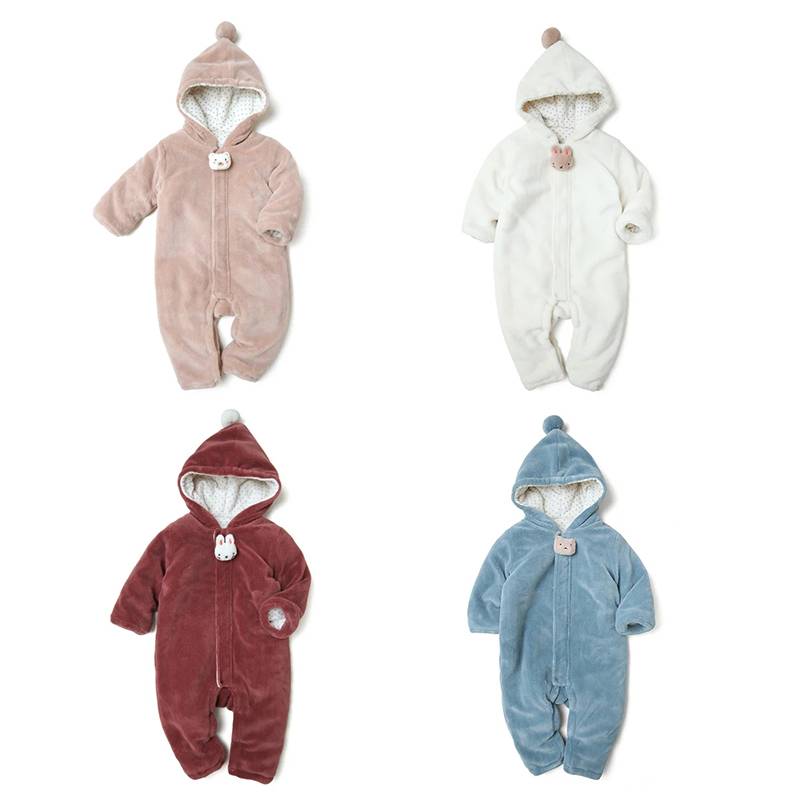Wholesale infant toddlers clothing cute bunny vintage newborn clothes boutique baby knitted rompers