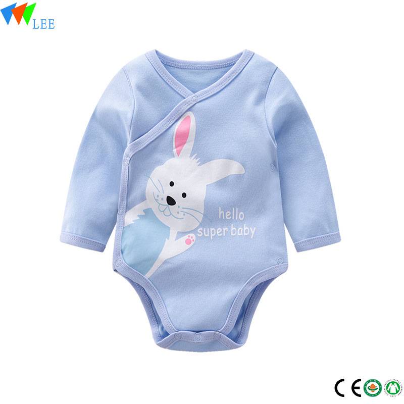 Fancy cute love pattern baby onesie knitted wholesale baby clothes