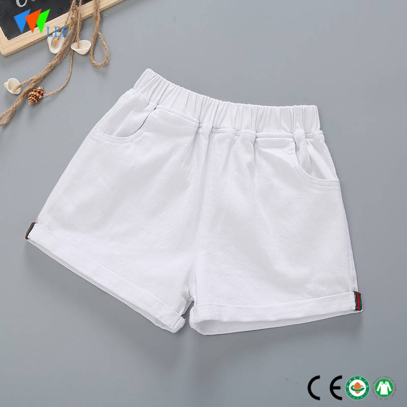 wholesale china manufacture fashion design cotton summer kids shorts with pattern baby shorts
