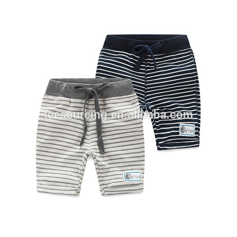 Wholesale cotton fashion baby boy training pants stripe baby leggings pants