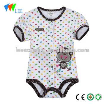 baby short sleeves soft organic cotton baby suit romper