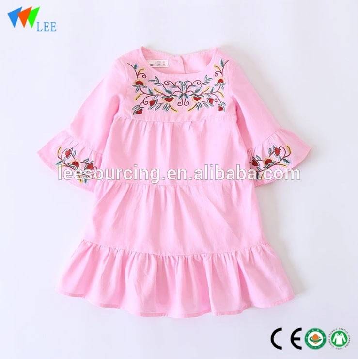 Summer new girls skirt cute embroidered sleeveless skirt national style dress dress vest girl princess dress