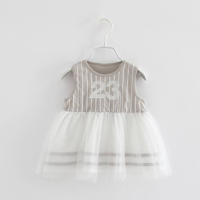 Hoë kwaliteit natuurlike vesel Kant Baby Dress Vir Girl