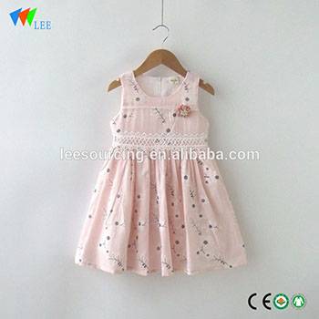 Factory Free sample Lovely Baby Romper - Children girls dress lace ramie cotton for summer wholesale clothes – LeeSourcing