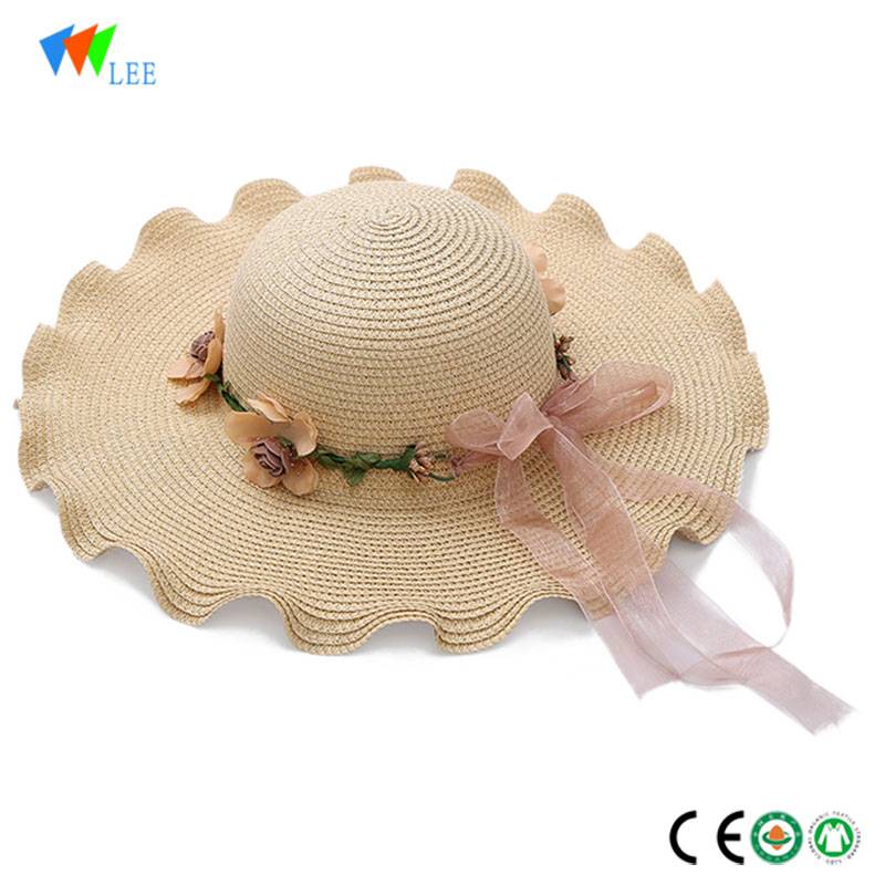 2018 women summer new design flower straw sun hat