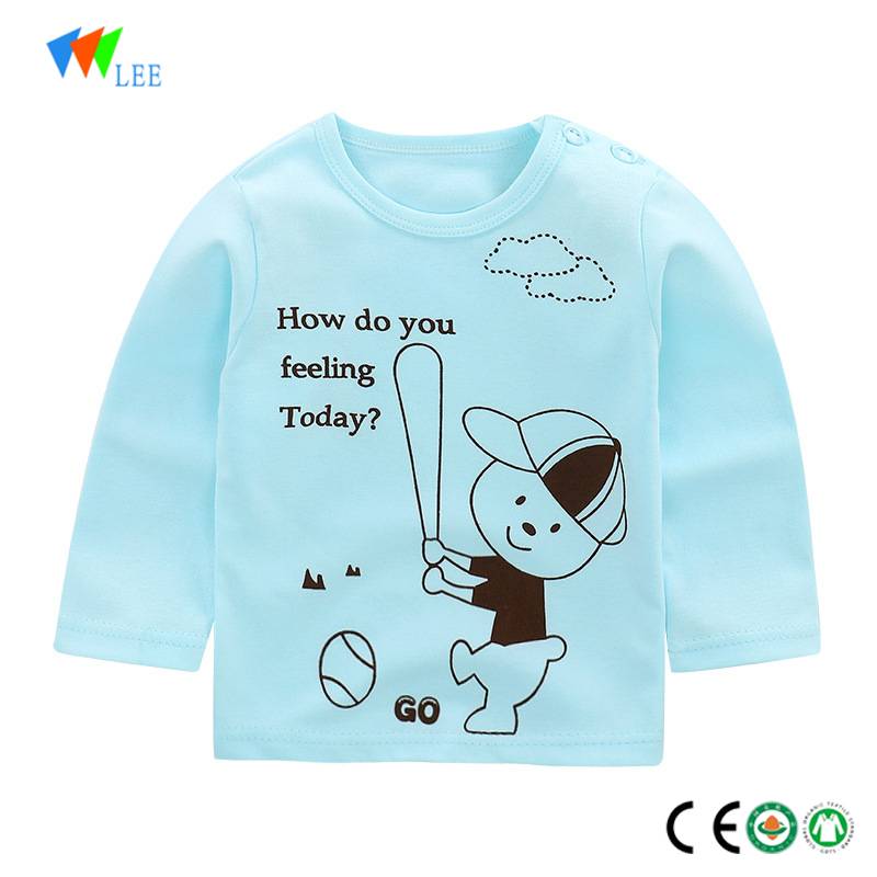 new style cartoon organic cotton T-shirt casual boys kids t-shirt baby printing Wholesale