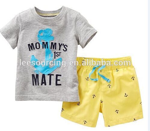 Kids clothes Cotton t shirt and shorts baby boy outlet clothes clothing sets