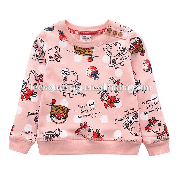 New full printing long sleeve wholesale baby sweater design