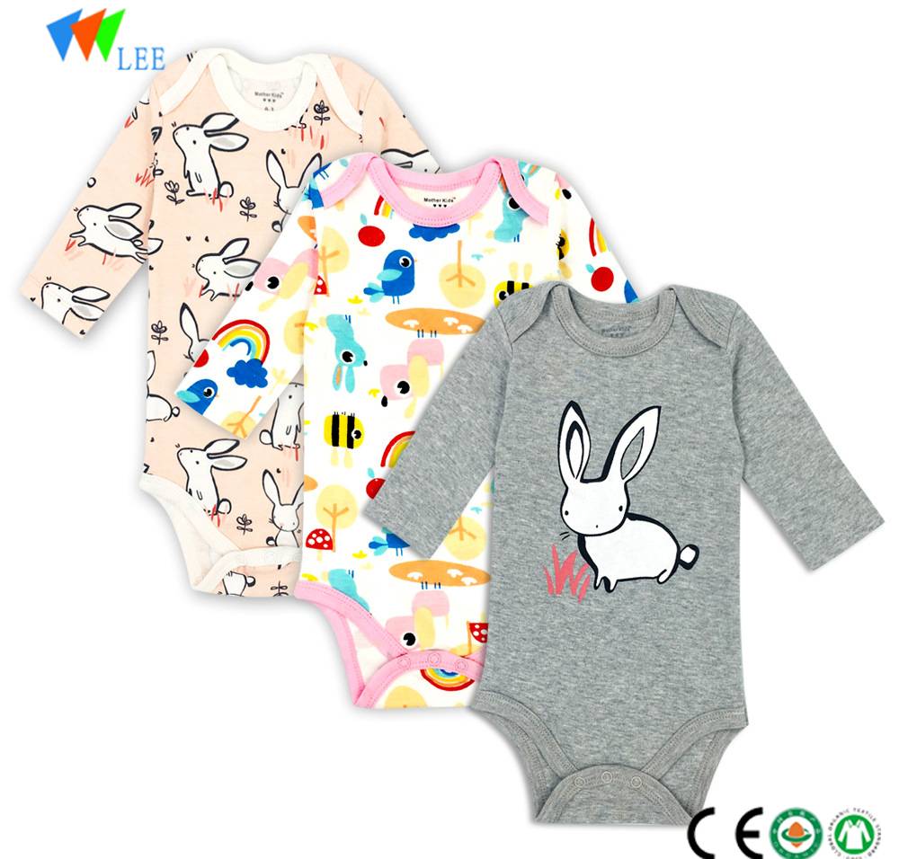 summer cotton 3-piece set baby romper new design baby rompers high quality wholesale