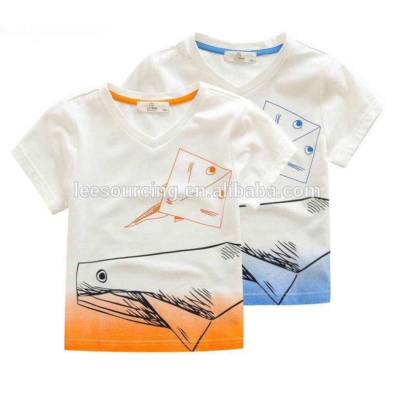 Chinese wholesale Kids Girls Leggings - New fashion kids boutique clothes short sleeve v neck baby boy t shirt – LeeSourcing