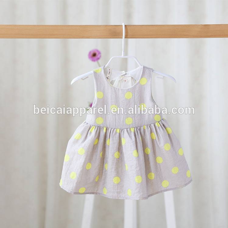 Wholesale New style sleeveless bird pattern vest baby girls dress