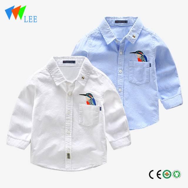 baby kids boys polo shirts long sleeve embroidered cute