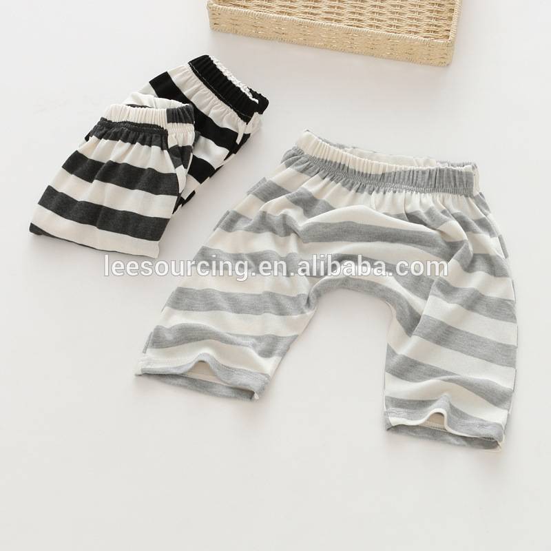 Summer striped cotton soft harem children casual pants