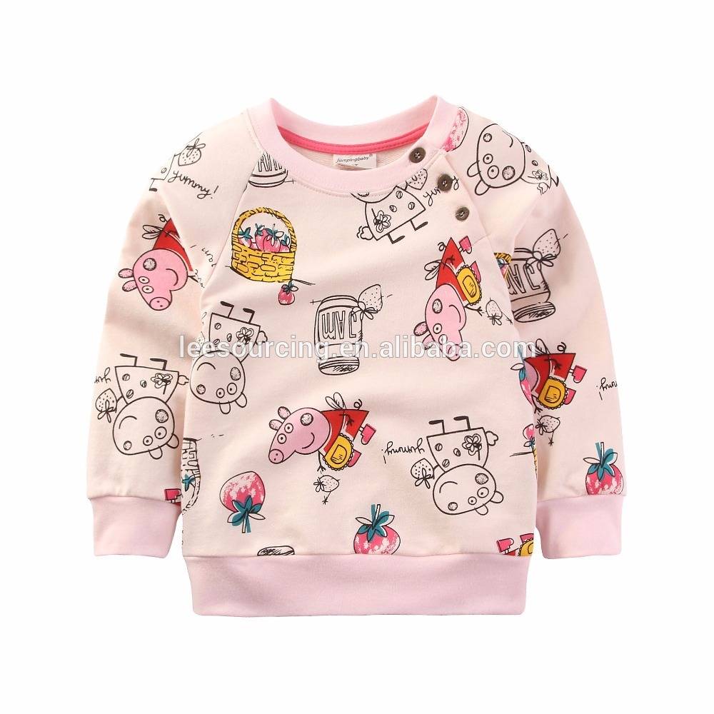 Մանկական հագուստ Երկար թեւ երեխան աղջիկ Պատվերով T shirt տպագրական