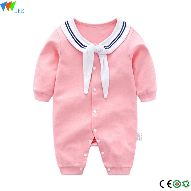 Wholesale baby winter thermal clothes high quality organic cotton baby romper