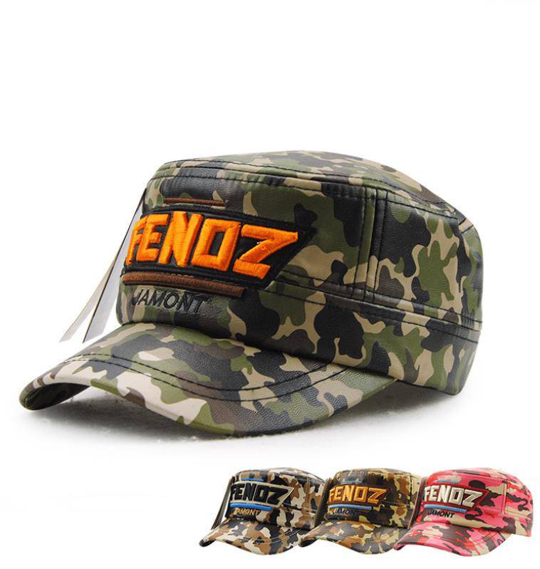 2018 New design camouflage flat top cap adjustable snapback hat