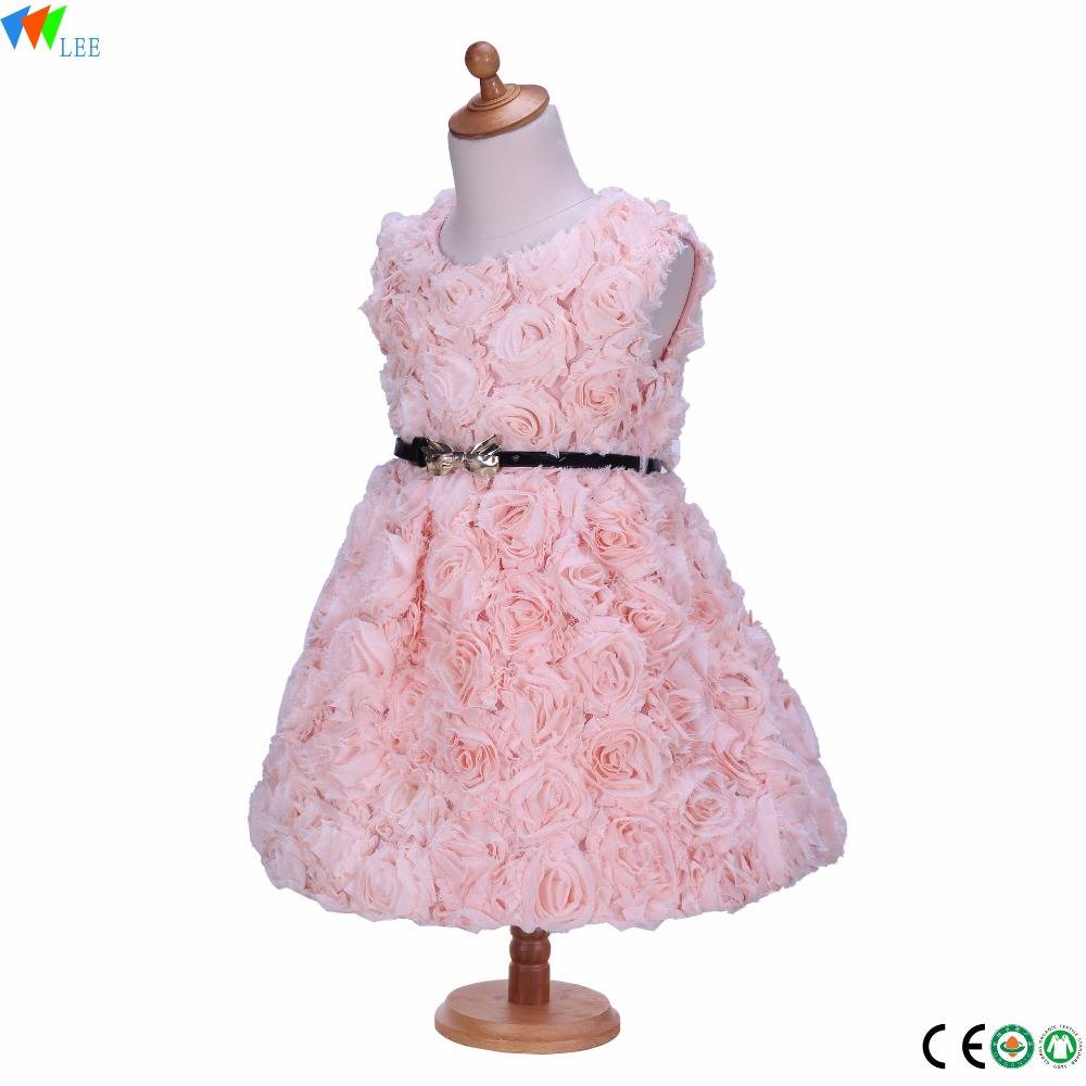 Competitive price little baby girl princess flower dress